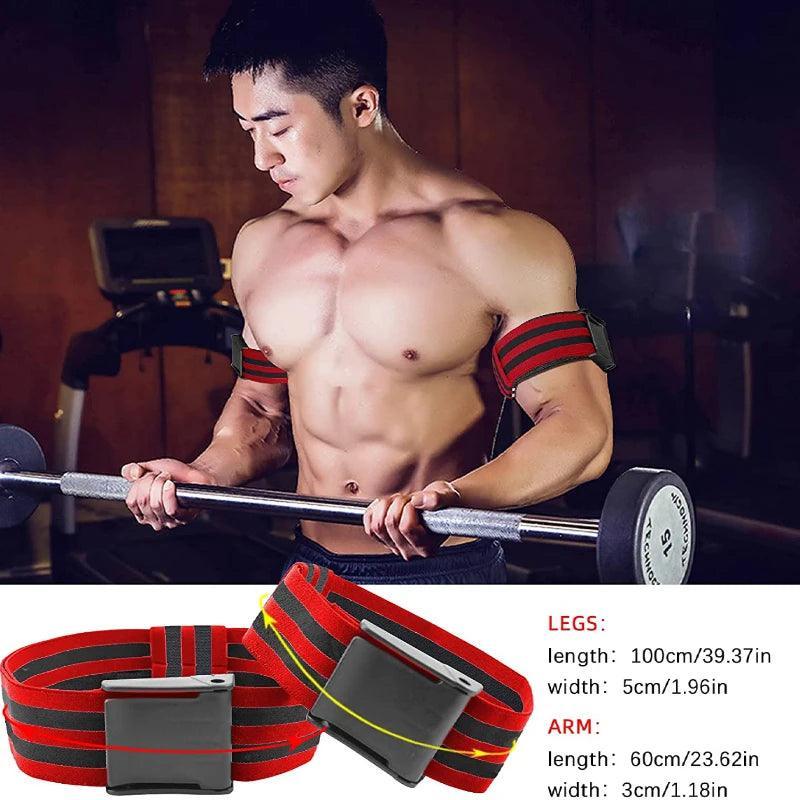 Fitness Gym Equipment Training BFR Occlusion Bands Bodybuilding Weightlifting Arm Leg Muscle Growth Blood Flow Restriction Bands - Core Dynamic Fitness