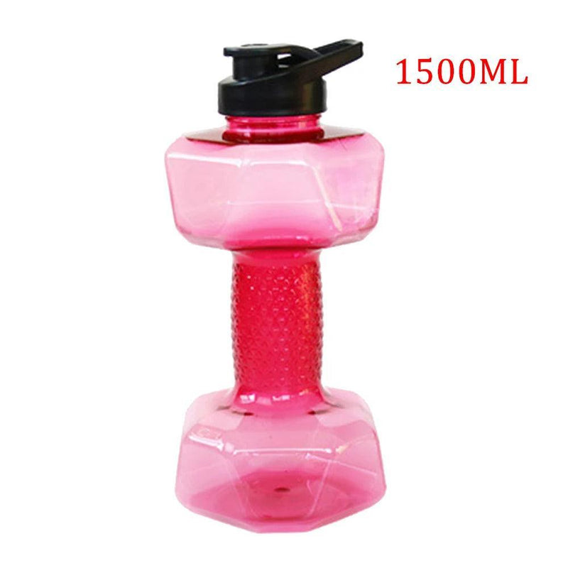 Water Dumbbell Sport Bottle Large Capacity Gym Running Fitness Bodybuilding Exercise Outdoor Bicycle Camping Cycling Bottle - Core Dynamic Fitness