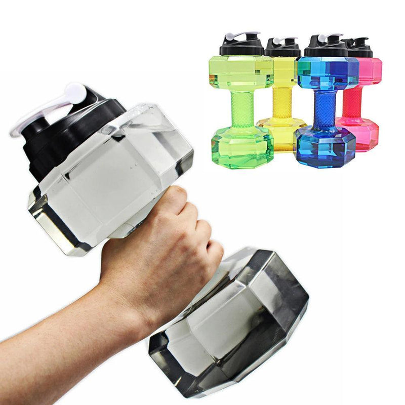 Water Dumbbell Sport Bottle Large Capacity Gym Running Fitness Bodybuilding Exercise Outdoor Bicycle Camping Cycling Bottle - Core Dynamic Fitness