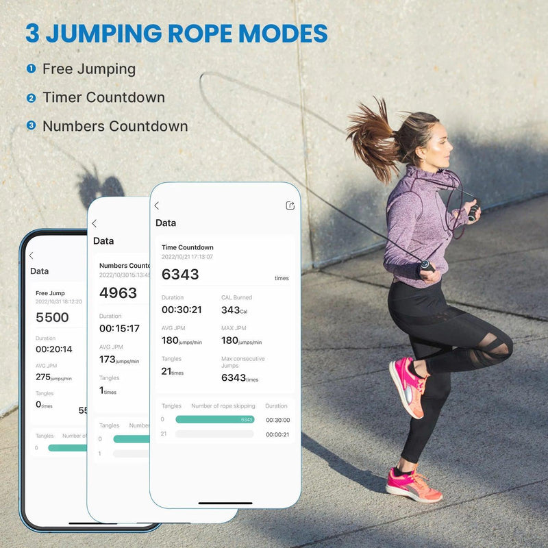 9FT Adjustable Smart Jump Rope - Core Dynamic Fitness