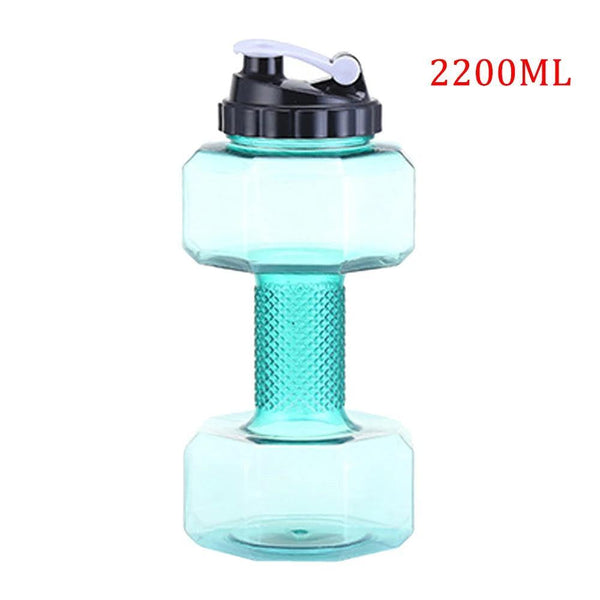 Water Dumbbell Sport Bottle Large Capacity Gym Running Fitness Bodybuilding Exercise Outdoor Bicycle Camping Cycling Bottle - Core Dynamic Fitness