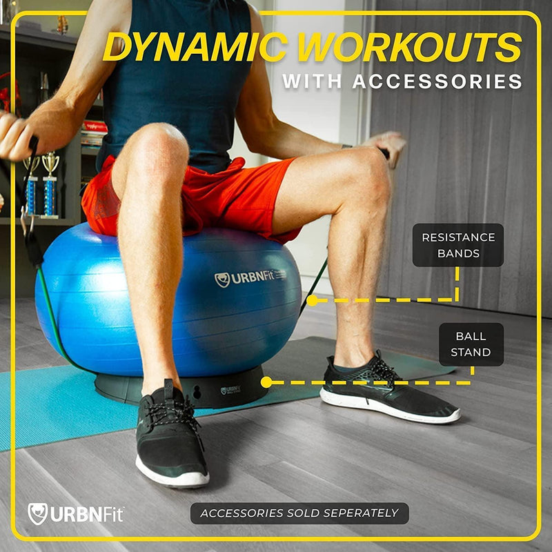 Premium Anti-Burst Swiss Exercise Ball - Core Dynamic Fitness