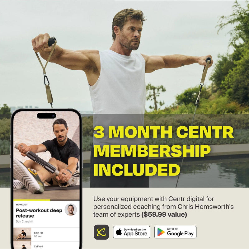 by Chris Hemsworth Recovery Kit, Targets Sore Muscles, 6-Piece Set with 3-Month Membership - Core Dynamic Fitness