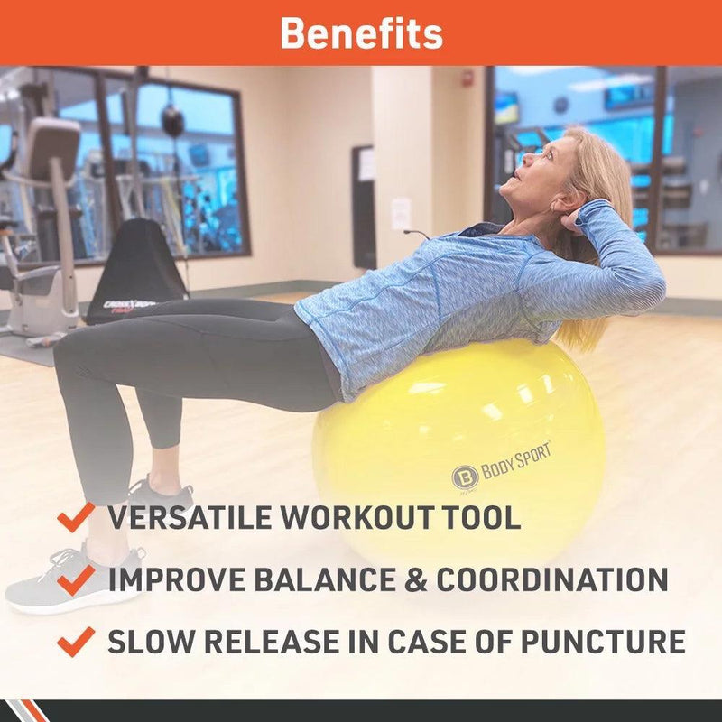 Yellow Fitness Ball - Core Dynamic Fitness