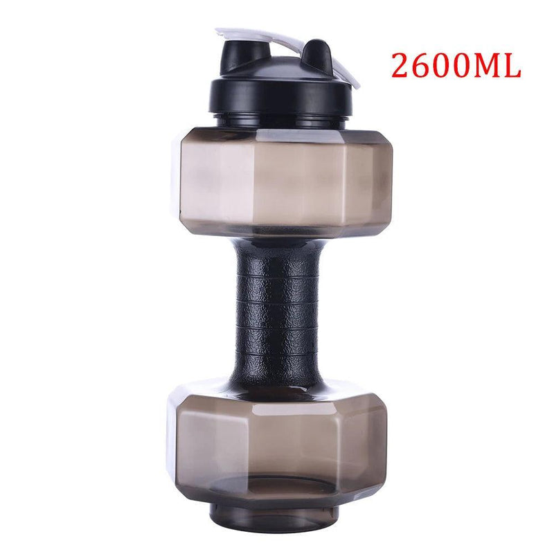 Water Dumbbell Sport Bottle Large Capacity Gym Running Fitness Bodybuilding Exercise Outdoor Bicycle Camping Cycling Bottle - Core Dynamic Fitness