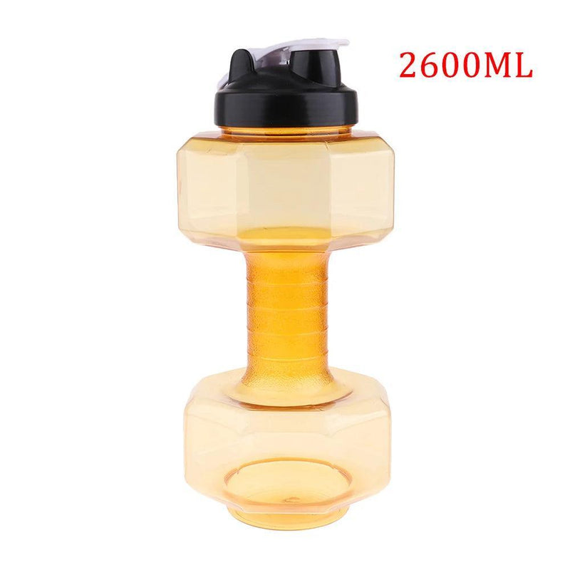 Water Dumbbell Sport Bottle Large Capacity Gym Running Fitness Bodybuilding Exercise Outdoor Bicycle Camping Cycling Bottle - Core Dynamic Fitness