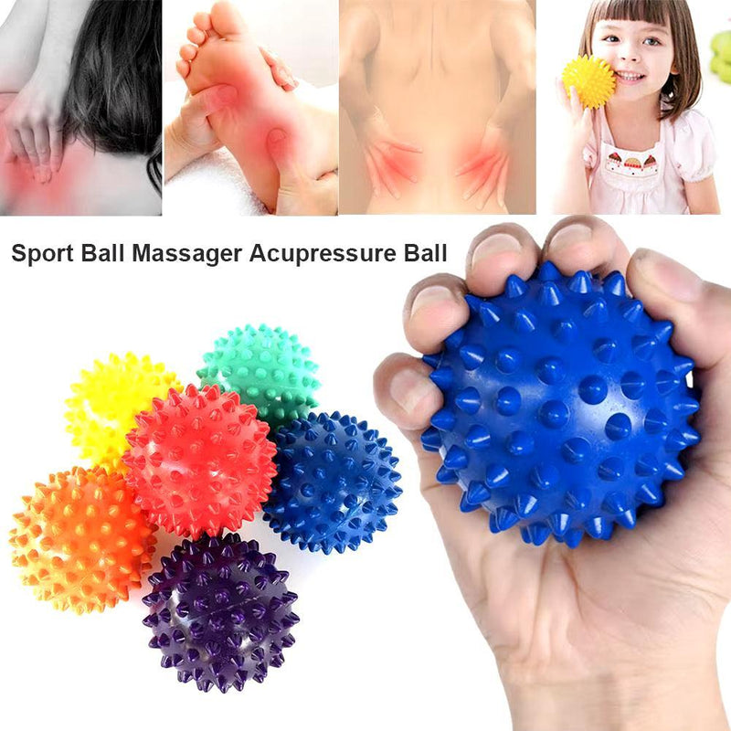 PVC Spiky Massage Ball Trigger Point Sport Fitness Hand Foot Pain Stress Relief Muscle Relax Ball - Core Dynamic Fitness