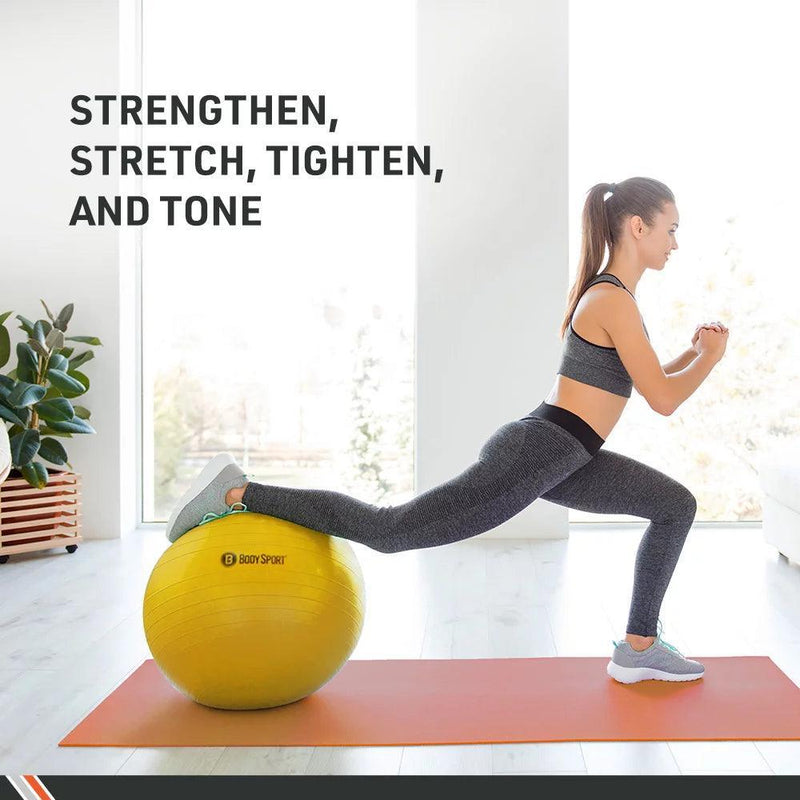 Yellow Fitness Ball - Core Dynamic Fitness