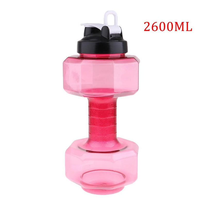 Water Dumbbell Sport Bottle Large Capacity Gym Running Fitness Bodybuilding Exercise Outdoor Bicycle Camping Cycling Bottle - Core Dynamic Fitness