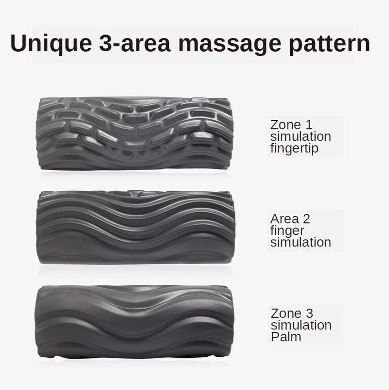 Foam Shaft Electric Foam Roller Yoga Home Gym Vibration Massage 4 Speeds Column Muscle Relax Deep Tissue USB Rechargeable - Core Dynamic Fitness