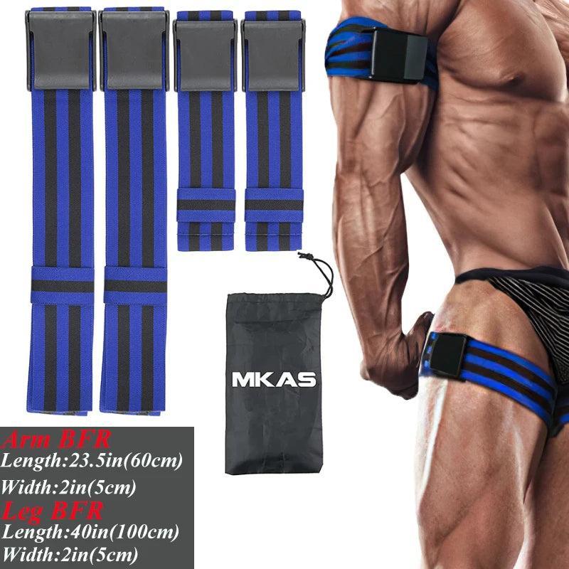 Fitness Gym Equipment Training BFR Occlusion Bands Bodybuilding Weightlifting Arm Leg Muscle Growth Blood Flow Restriction Bands - Core Dynamic Fitness