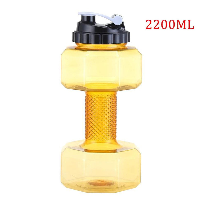 Water Dumbbell Sport Bottle Large Capacity Gym Running Fitness Bodybuilding Exercise Outdoor Bicycle Camping Cycling Bottle - Core Dynamic Fitness