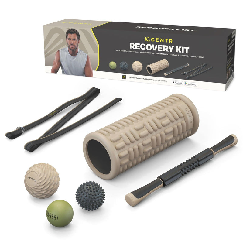 by Chris Hemsworth Recovery Kit, Targets Sore Muscles, 6-Piece Set with 3-Month Membership - Core Dynamic Fitness