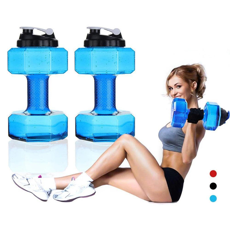 Water Dumbbell Sport Bottle Large Capacity Gym Running Fitness Bodybuilding Exercise Outdoor Bicycle Camping Cycling Bottle - Core Dynamic Fitness