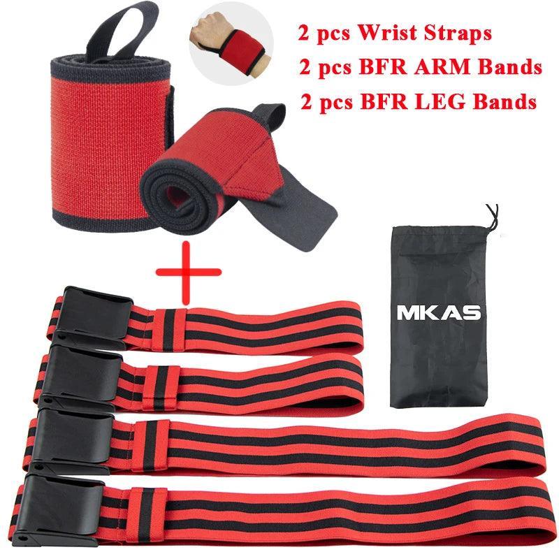 Fitness Gym Equipment Training BFR Occlusion Bands Bodybuilding Weightlifting Arm Leg Muscle Growth Blood Flow Restriction Bands - Core Dynamic Fitness