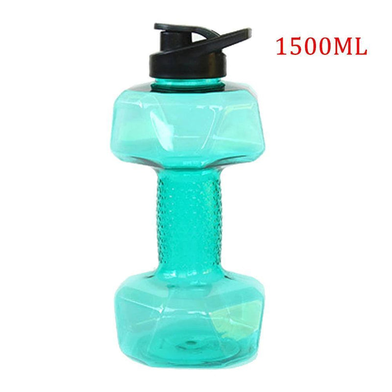 Water Dumbbell Sport Bottle Large Capacity Gym Running Fitness Bodybuilding Exercise Outdoor Bicycle Camping Cycling Bottle - Core Dynamic Fitness