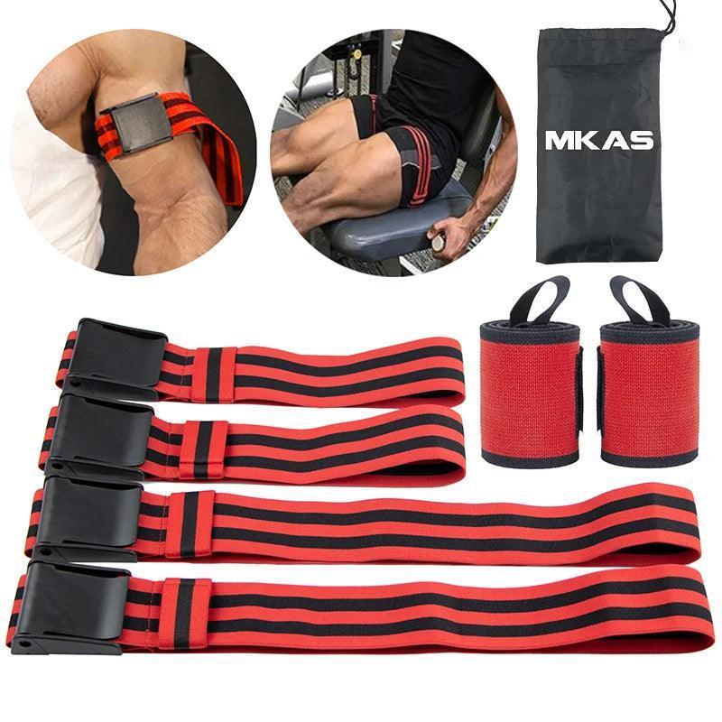 Fitness Gym Equipment Training BFR Occlusion Bands Bodybuilding Weightlifting Arm Leg Muscle Growth Blood Flow Restriction Bands - Core Dynamic Fitness