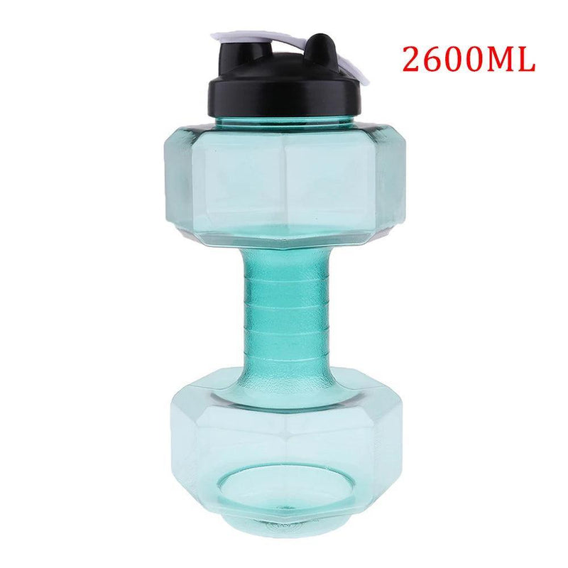 Water Dumbbell Sport Bottle Large Capacity Gym Running Fitness Bodybuilding Exercise Outdoor Bicycle Camping Cycling Bottle - Core Dynamic Fitness