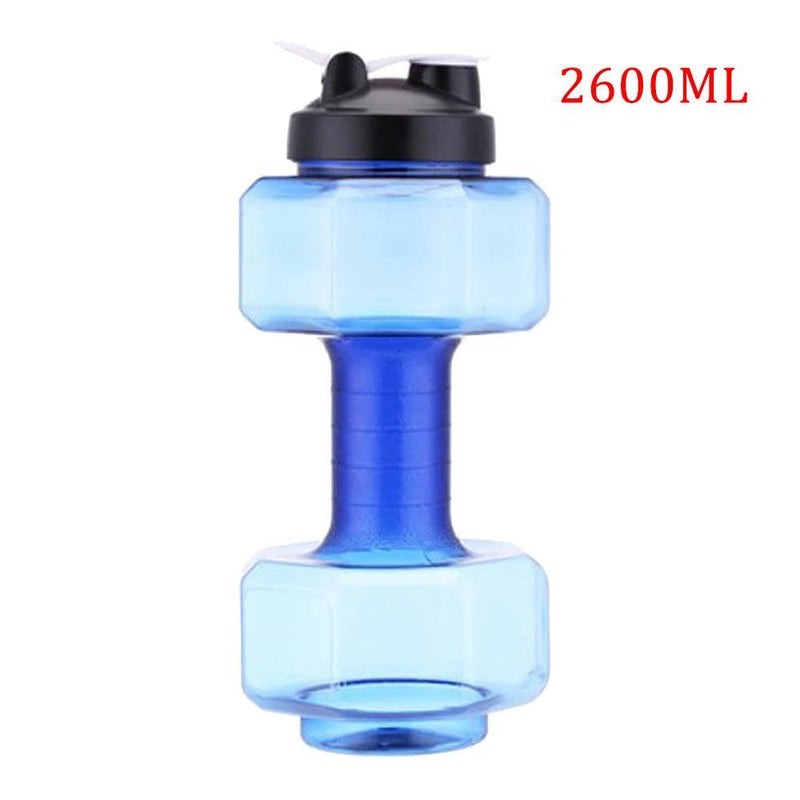 Water Dumbbell Sport Bottle Large Capacity Gym Running Fitness Bodybuilding Exercise Outdoor Bicycle Camping Cycling Bottle - Core Dynamic Fitness